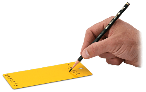 Prueba de dureza del lápiz