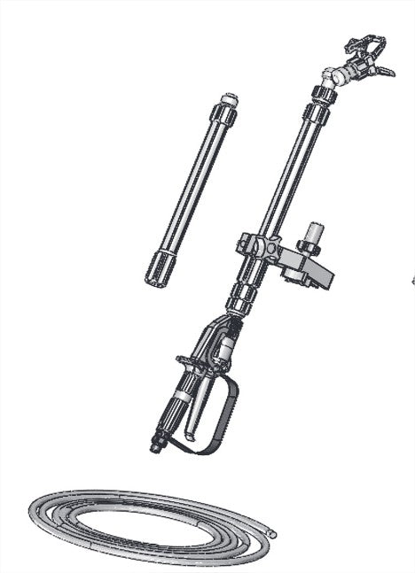 Extensiones y Universal Spray Roller Complete